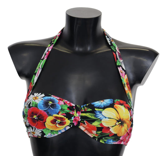 Hauts de bikini à imprimé floral multicolore Dolce &amp; Gabbana