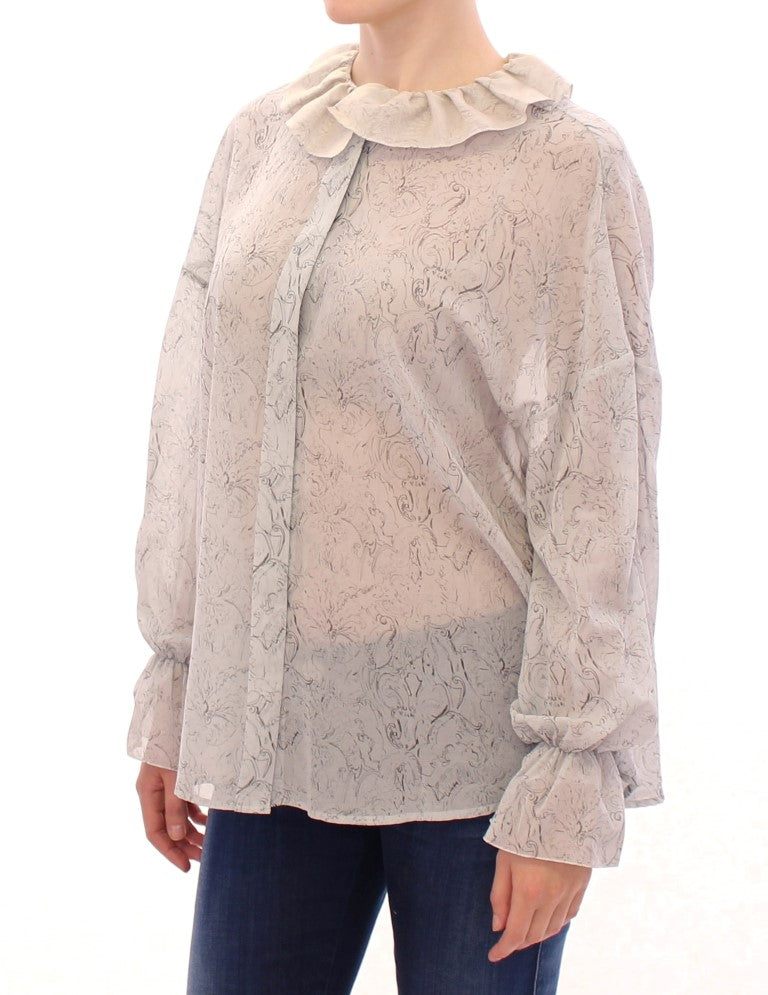Vika Gazinskaya Tunique chemisier en coton bleu