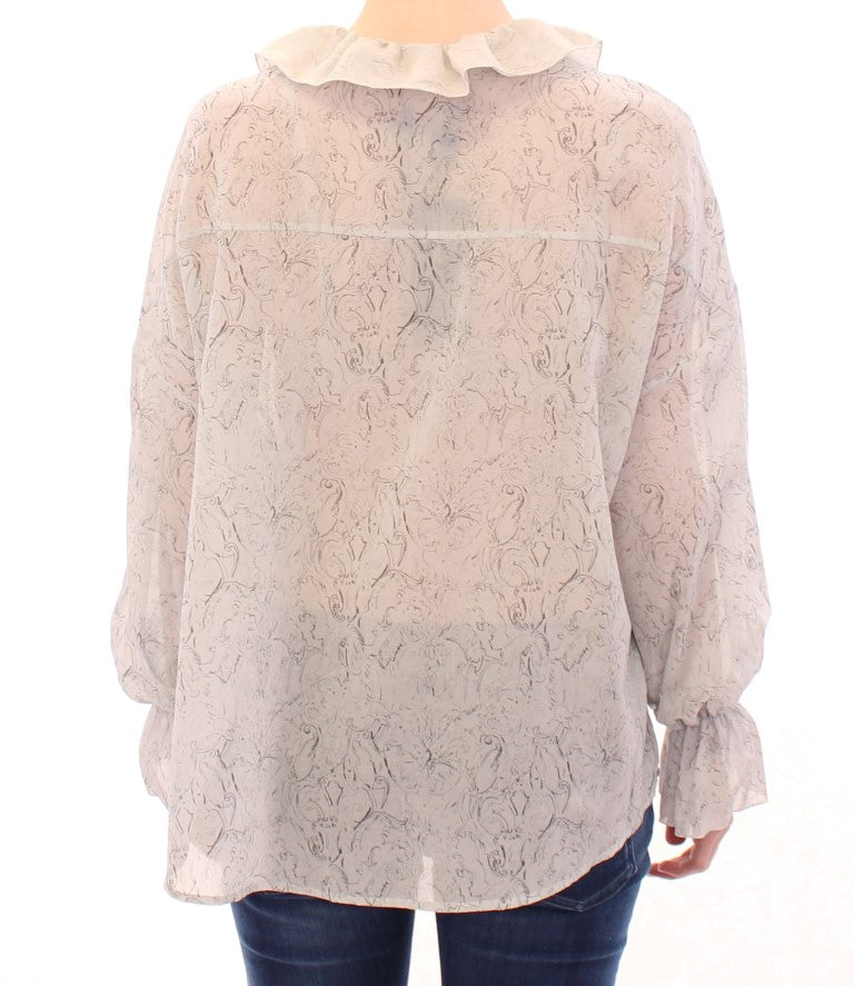 Vika Gazinskaya Tunique chemisier en coton bleu