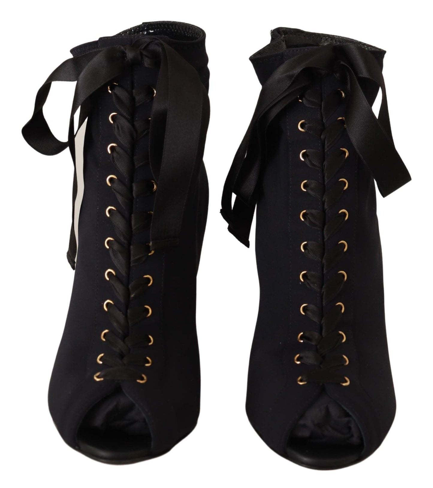 Bottines courtes extensibles noires Dolce &amp; Gabbana