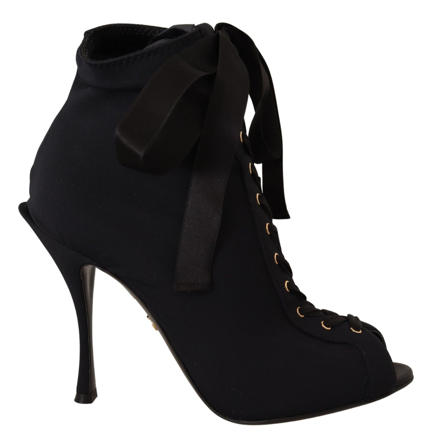 Bottines courtes extensibles noires Dolce &amp; Gabbana