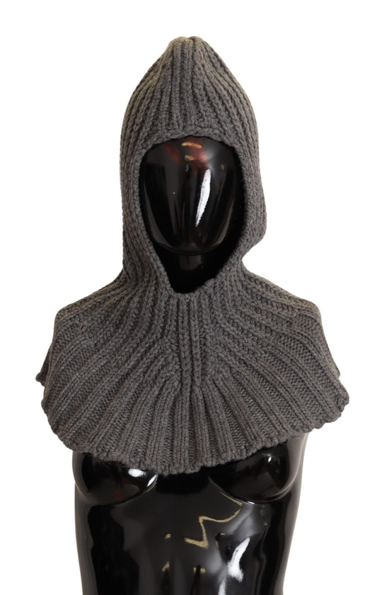 Écharpe en tricot 100 % cachemire gris Dolce &amp; Gabbana, taille unique