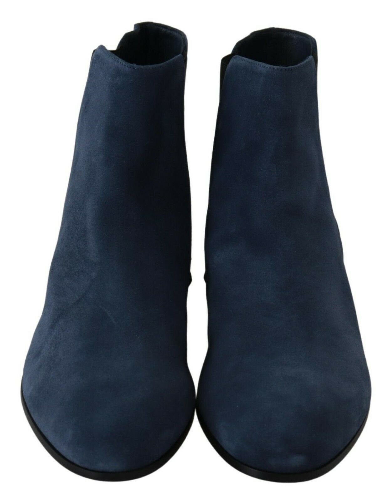 Dolce &amp; Gabbana - Bottines cloutées en daim bleu