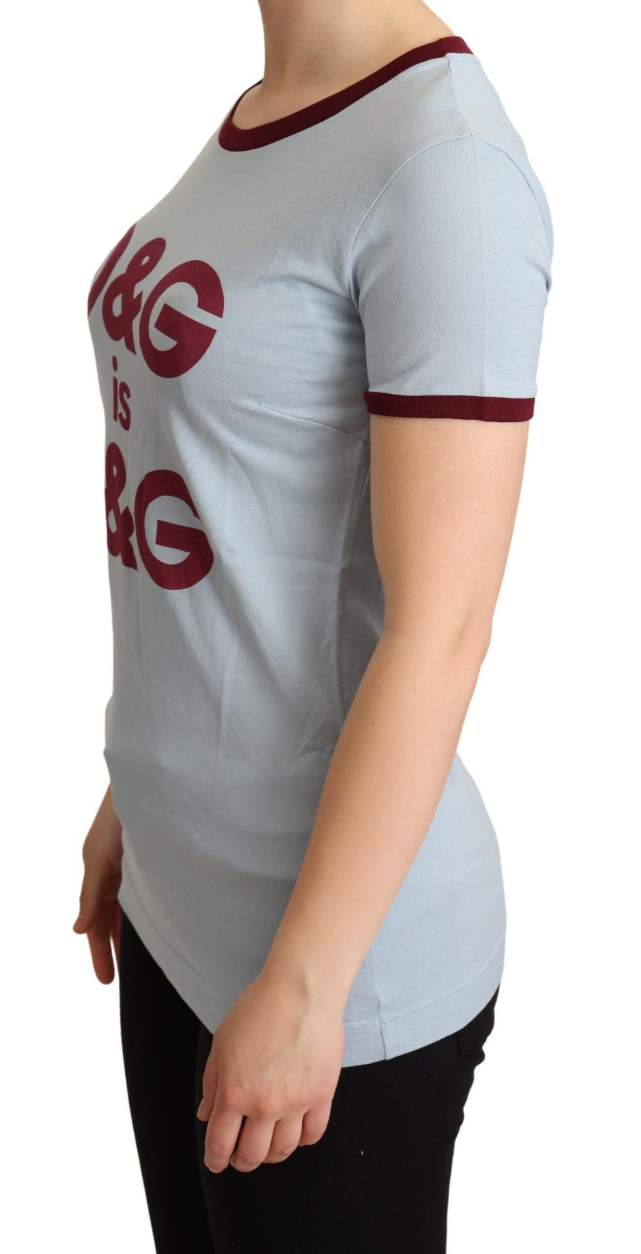 T-shirt ras du cou bleu Dolce &amp; Gabbana D&amp;G