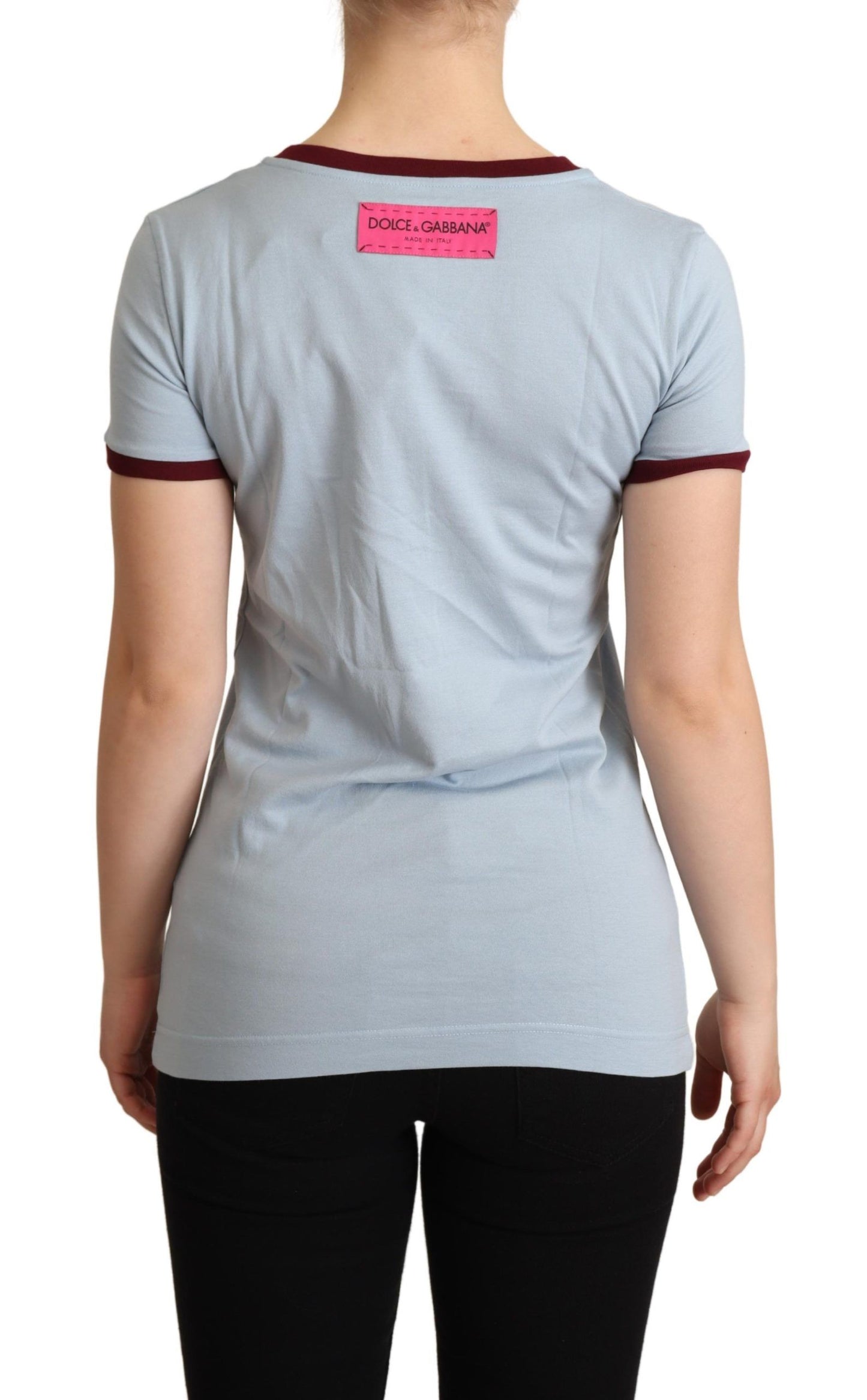 T-shirt ras du cou bleu Dolce &amp; Gabbana D&amp;G