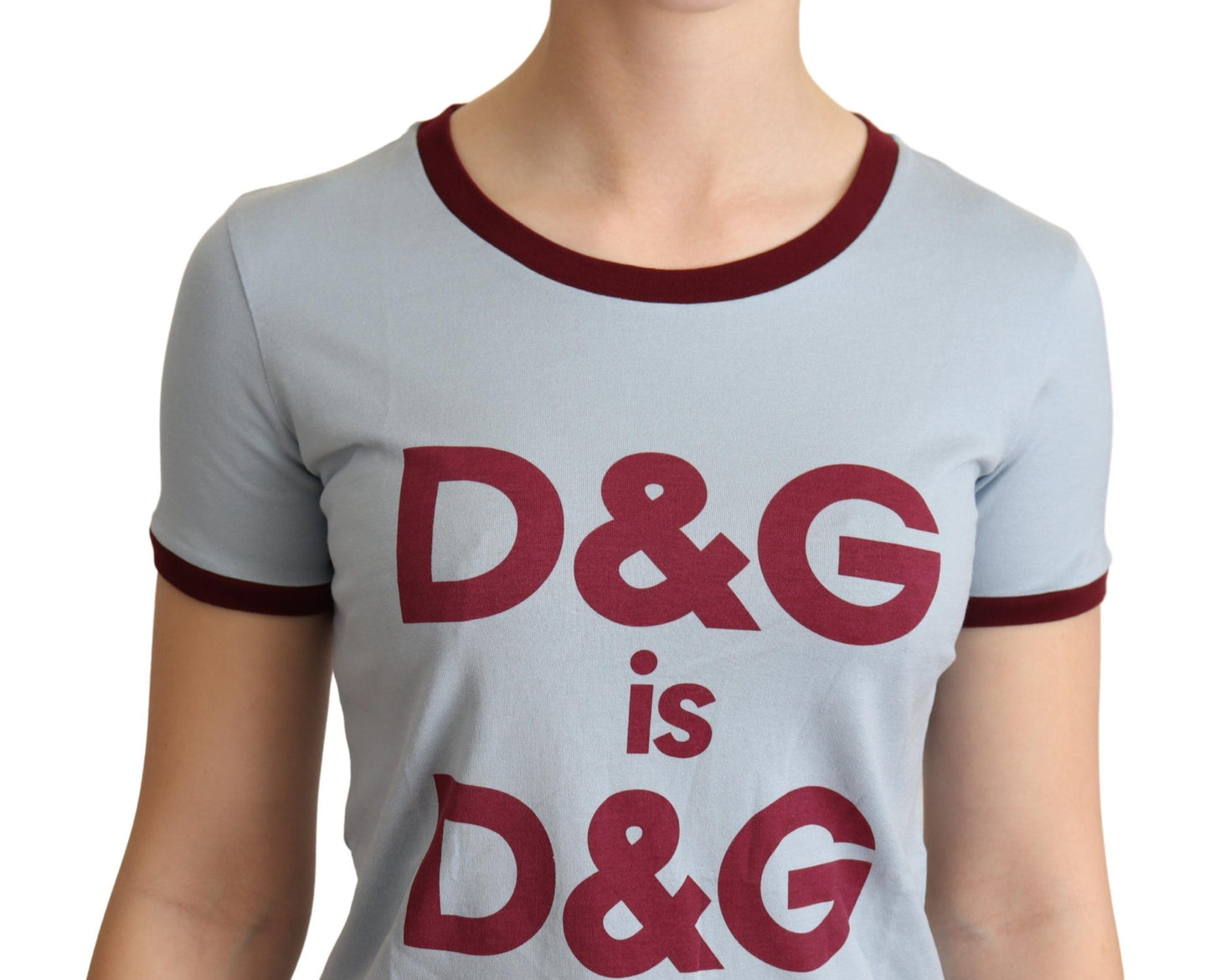 T-shirt ras du cou bleu Dolce &amp; Gabbana D&amp;G