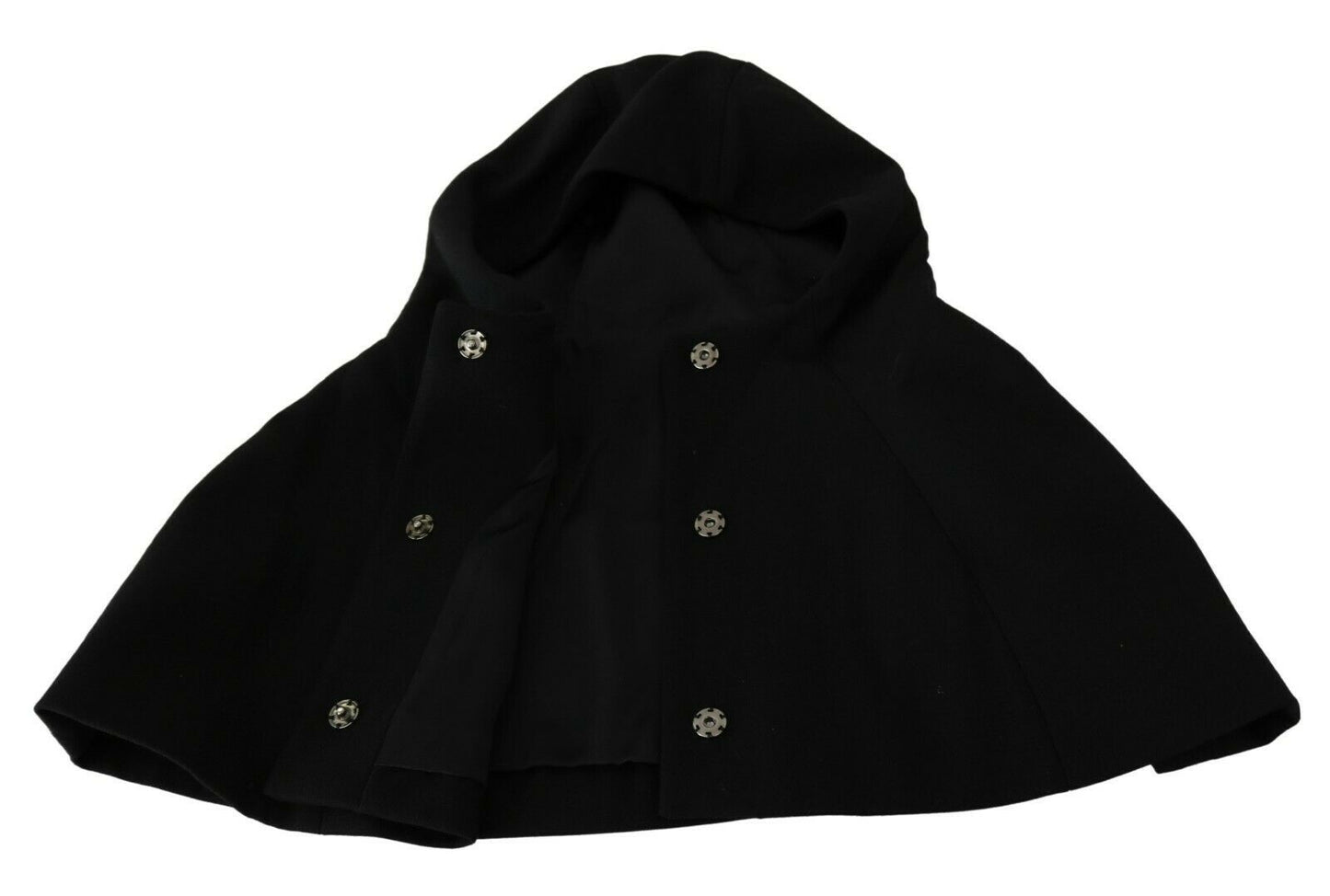 Bonnet écharpe à capuche en laine noire Dolce &amp; Gabbana