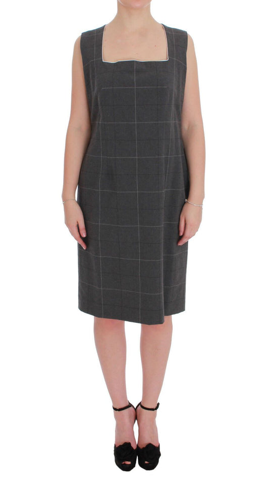 Ensemble blazer et robe en coton à carreaux gris BENCIVENGA