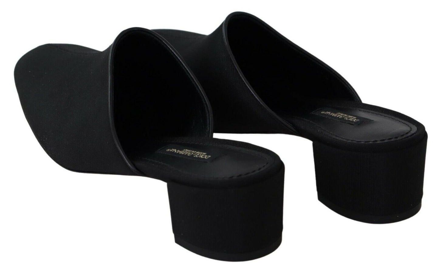 Sandales Dolce &amp; Gabbana en gros-grain noir pour femme
