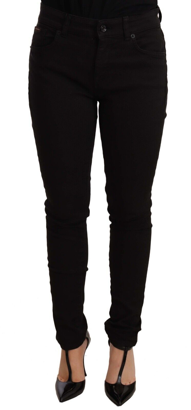 Jean slim en coton stretch noir Dolce &amp; Gabbana