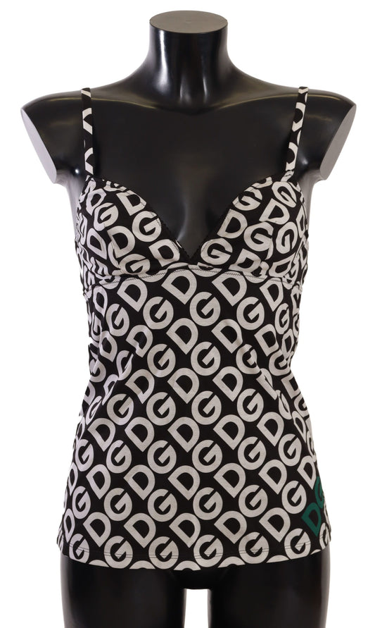 Sous-vêtements Dolce &amp; Gabbana à imprimé logo noir et blanc