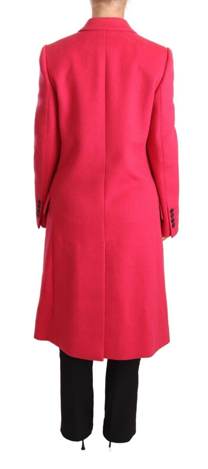 Veste trench-coat croisée rose Dolce &amp; Gabbana