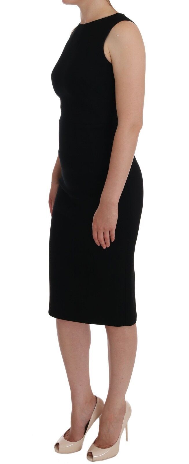Robe fourreau noire extensible à cristaux Dolce &amp; Gabbana