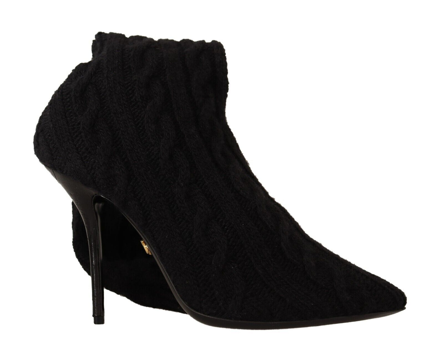 Bottines montantes noires extensibles Dolce &amp; Gabbana