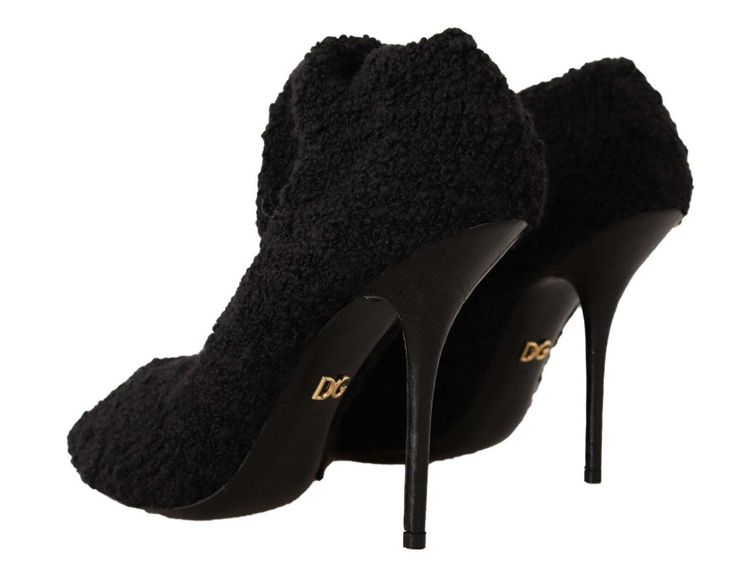 Bottines montantes noires extensibles Dolce &amp; Gabbana