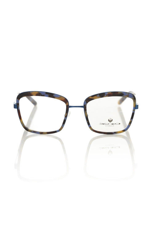 Frankie Morello Blau Metallic Damen Brillengestell