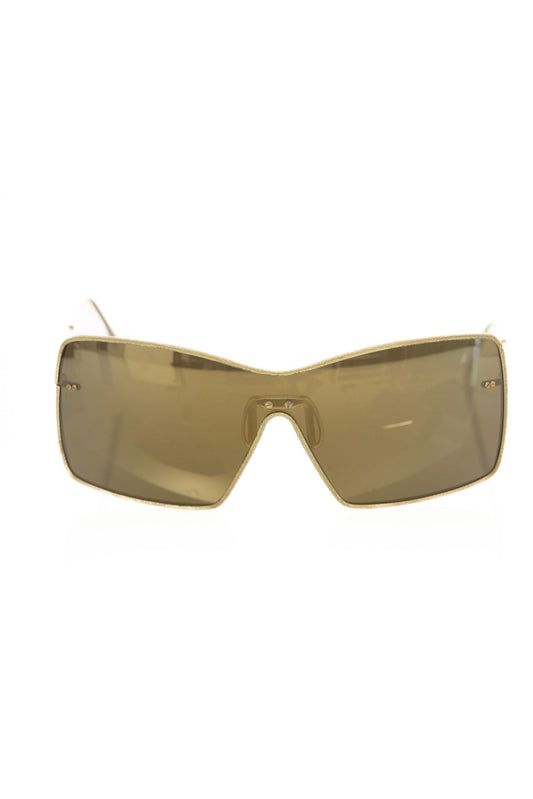 Frankie Morello Goldmetallic-Sonnenbrille für Damen