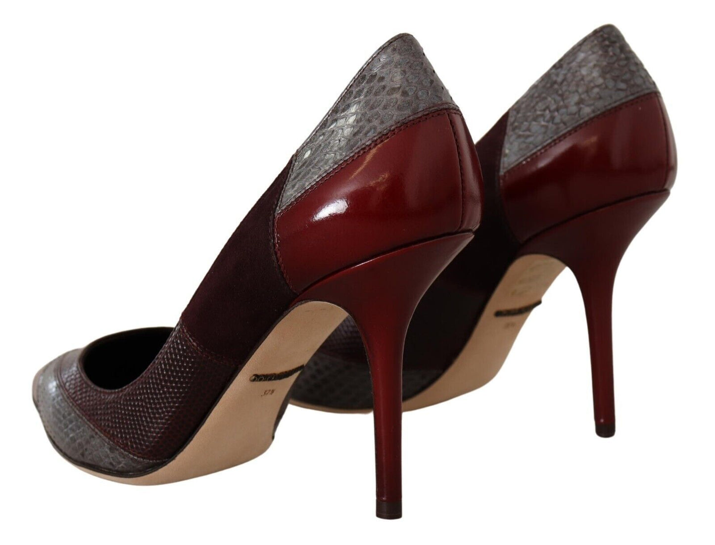 Dolce &amp; Gabbana Multicolor Exotic Leather Heels Pumps Schuhe