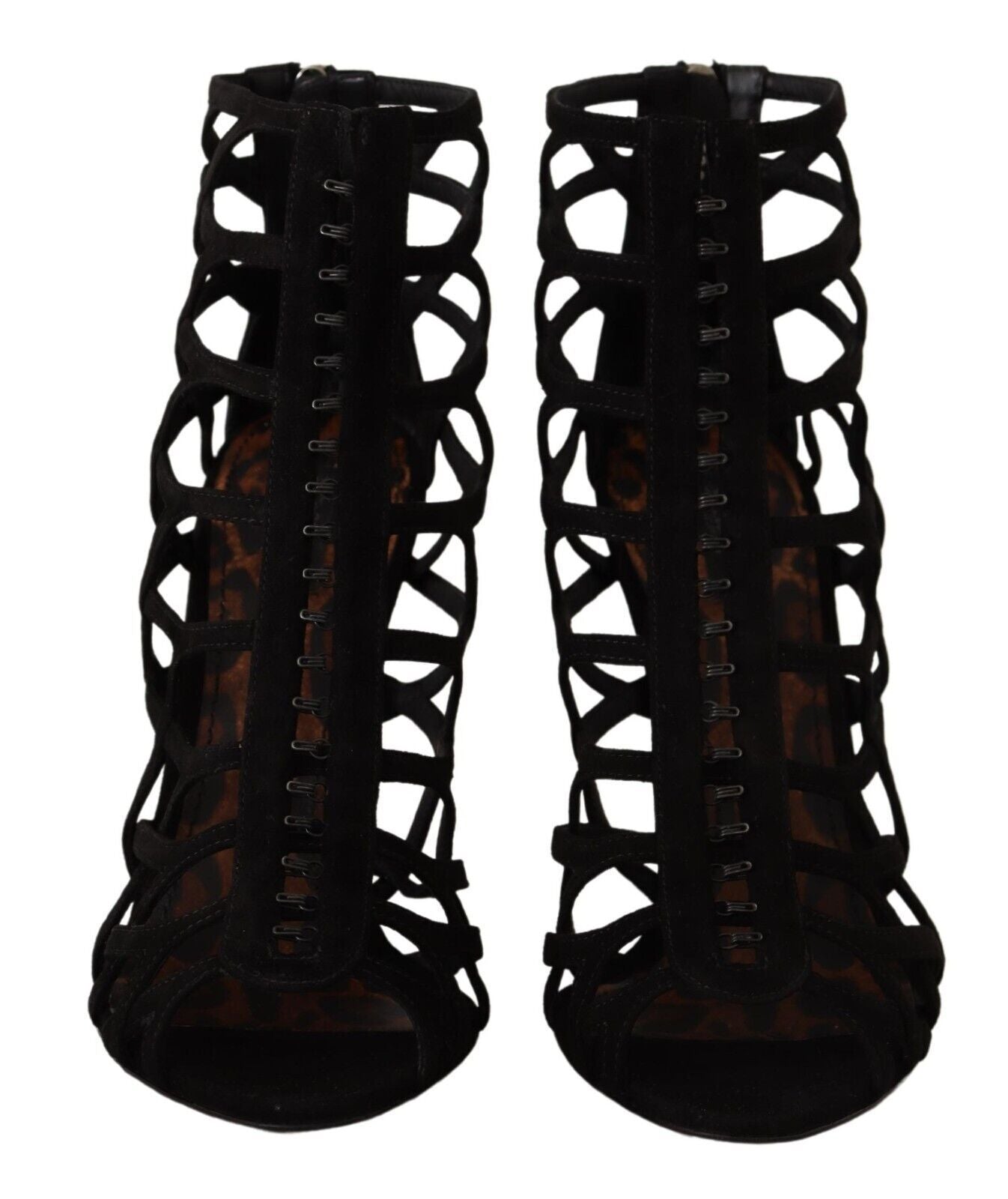 Sandales à talons aiguilles Dolce &amp; Gabbana en daim noir Bette