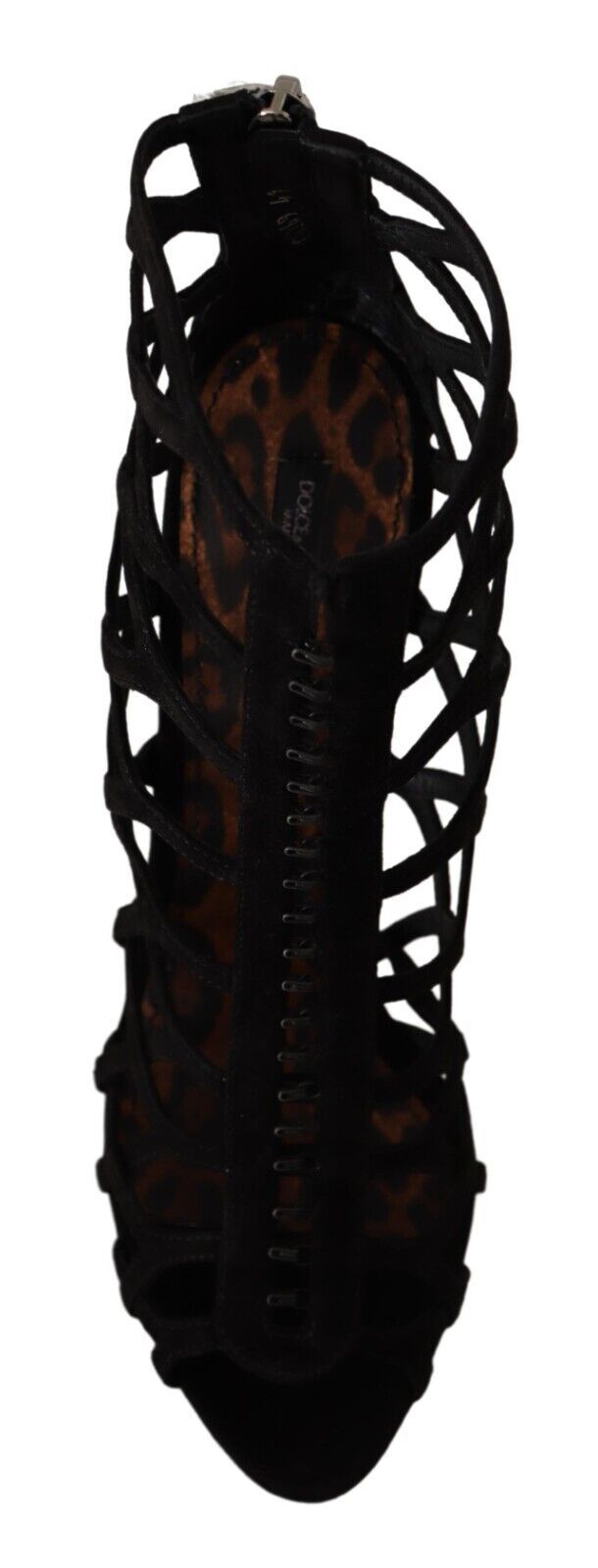 Sandales à talons aiguilles Dolce &amp; Gabbana en daim noir Bette