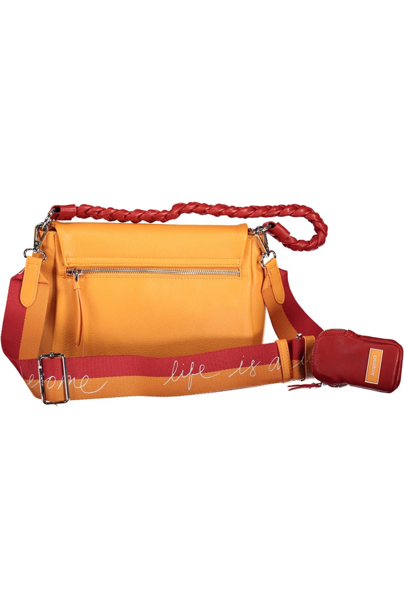 Sac à bandoulière Desigual Chic Orange avec détails contrastés
