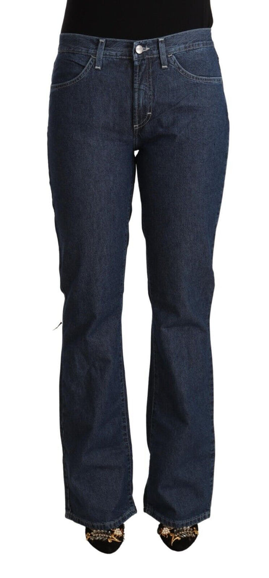 GF Ferre – Blaue Schlagjeans aus Baumwolle mit mittlerer Taille