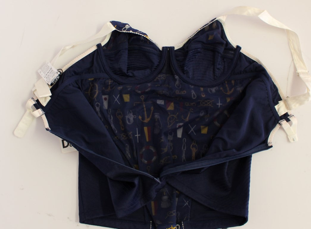 Débardeur Dolce &amp; Gabbana à motif marin bleu