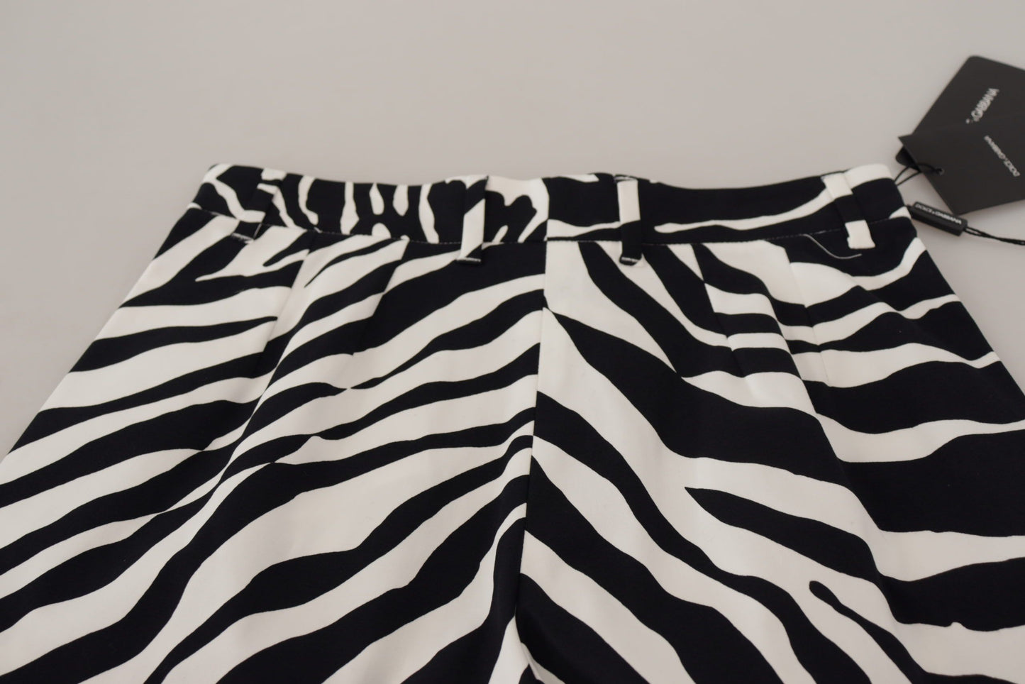 Short en coton stretch noir et blanc Dolce &amp; Gabbana