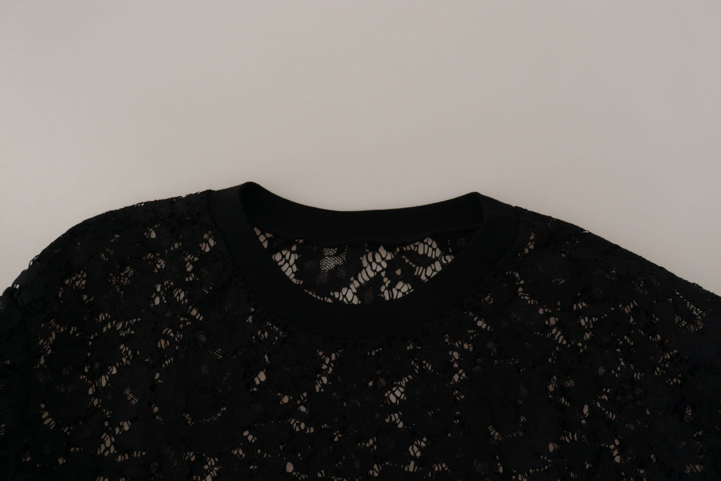 Chemisier Sicily en dentelle florale noire Dolce &amp; Gabbana