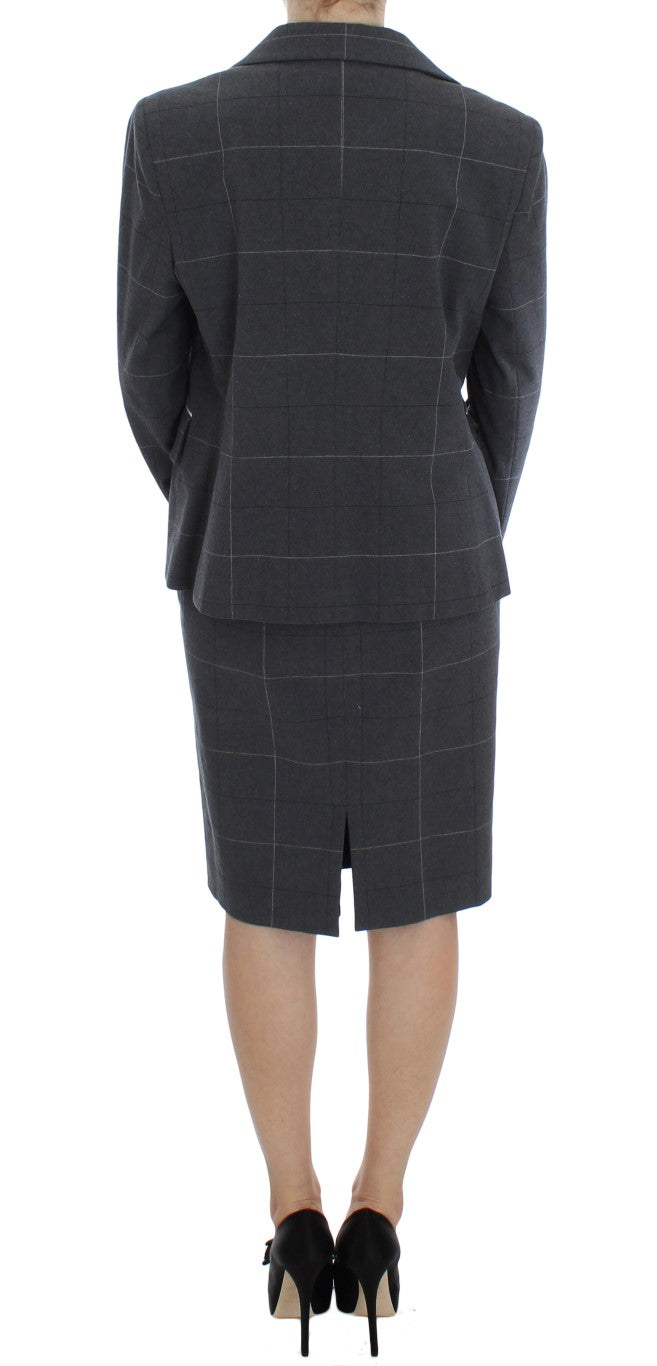 Ensemble tailleur fourreau extensible gris BENCIVENGA
