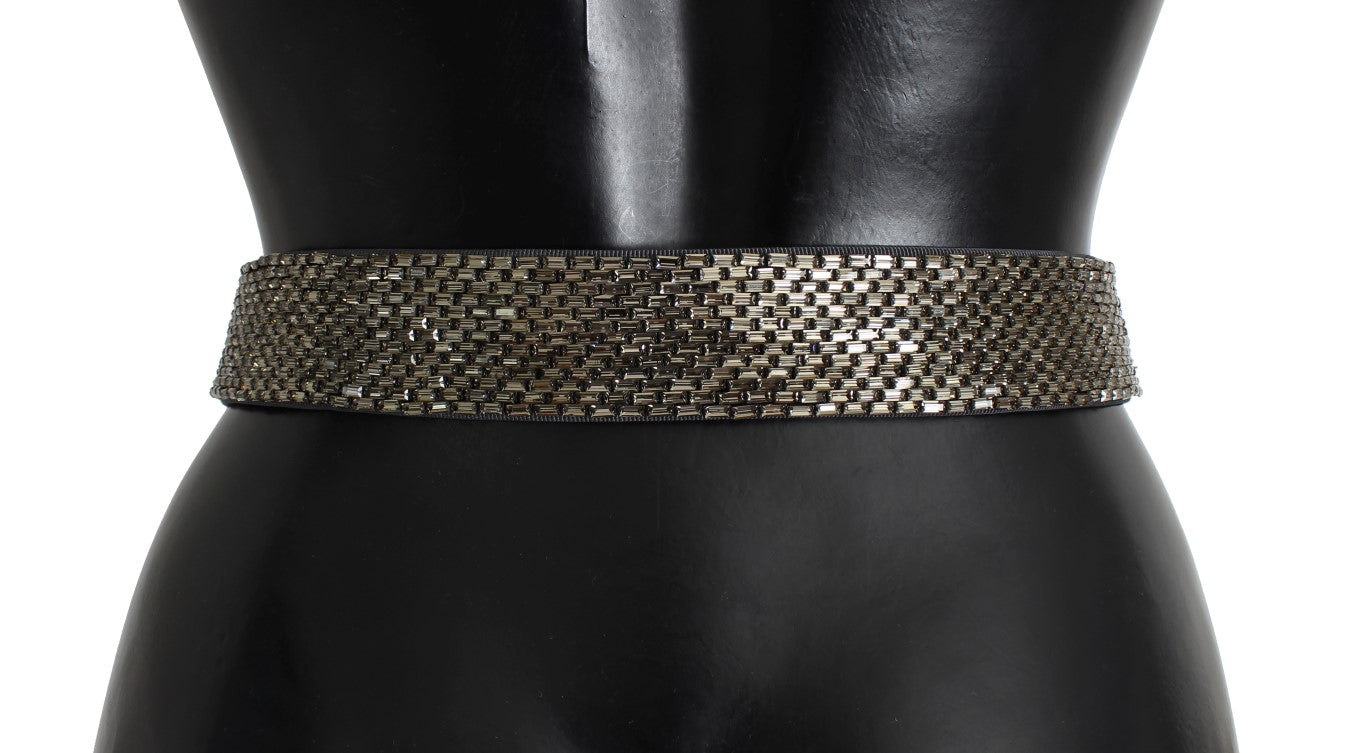 Ceinture à paillettes et boucle en cristal Dolce &amp; Gabbana