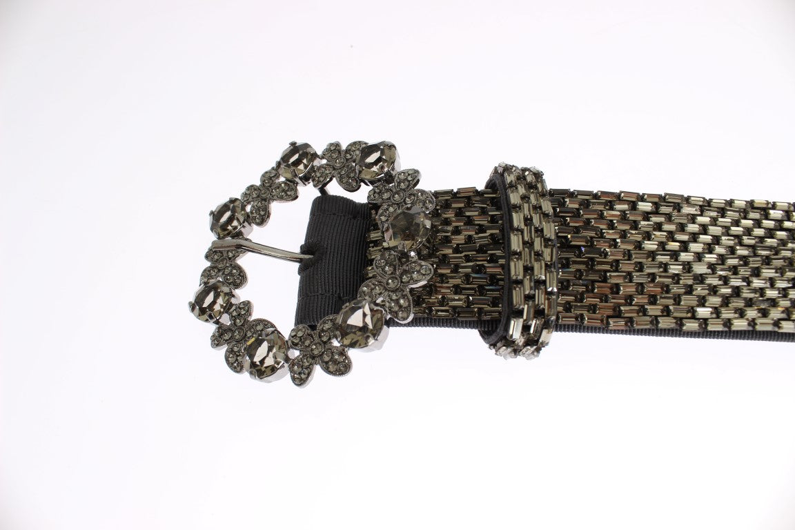 Ceinture à paillettes et boucle en cristal Dolce &amp; Gabbana