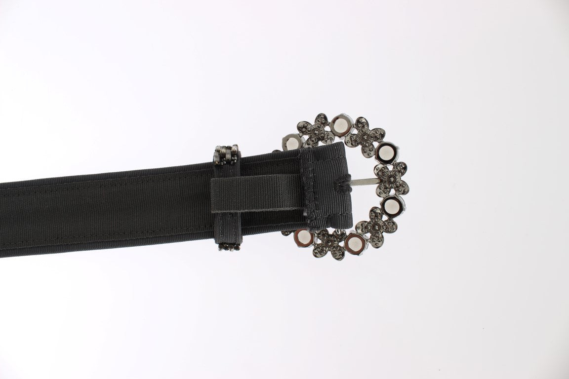 Ceinture à paillettes et boucle en cristal Dolce &amp; Gabbana