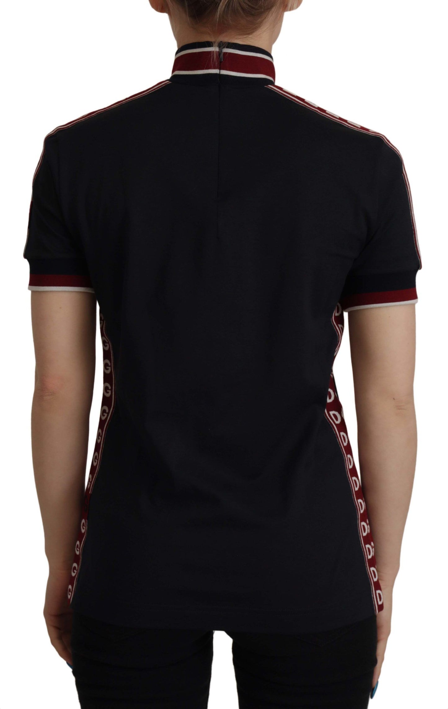 T-shirt noir Dolce &amp; Gabbana #DGMillennials 100 % coton