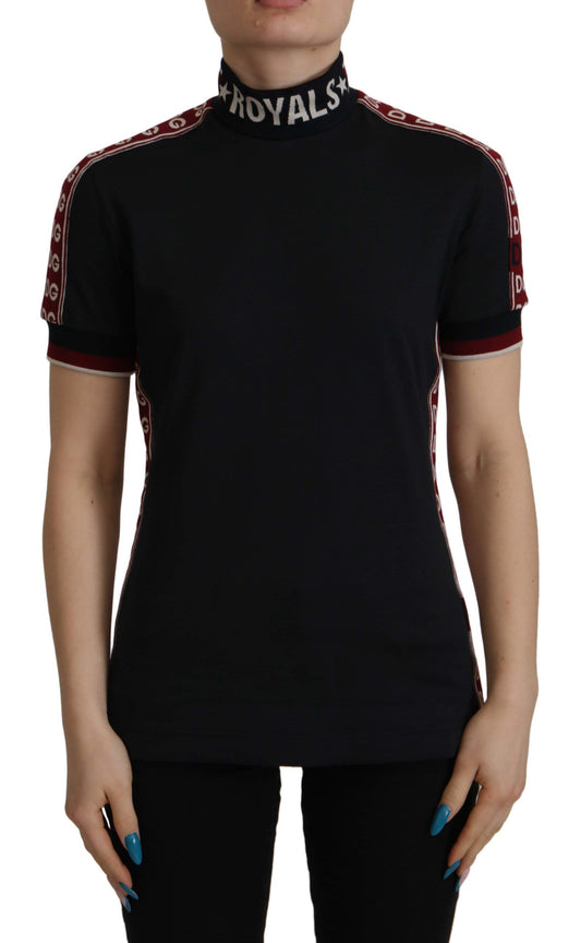 T-shirt noir Dolce &amp; Gabbana #DGMillennials 100 % coton