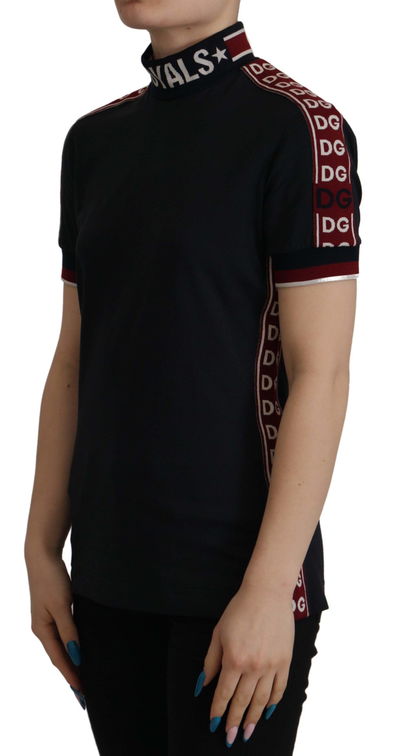 T-shirt noir Dolce &amp; Gabbana #DGMillennials 100 % coton