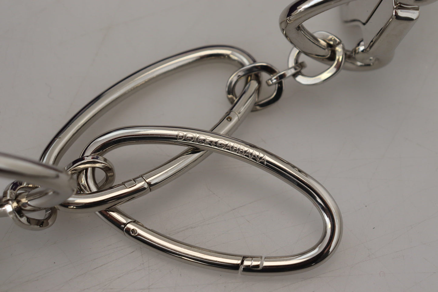 Dolce &amp; Gabbana – Schultergurt aus Metall mit mehrfarbigen Blumenapplikationen