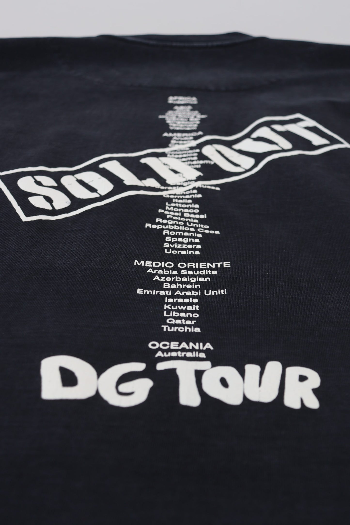 T-shirt col rond en coton noir Dolce &amp; Gabbana D&amp;G Fashion
