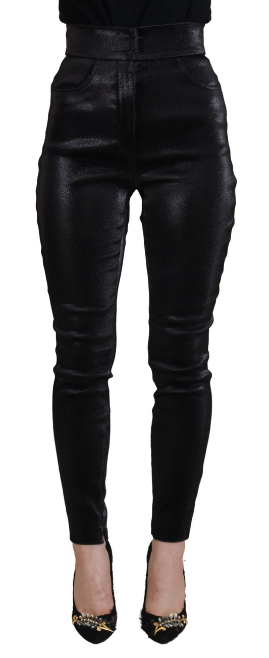 Jean skinny en coton délavé noir Dolce &amp; Gabbana