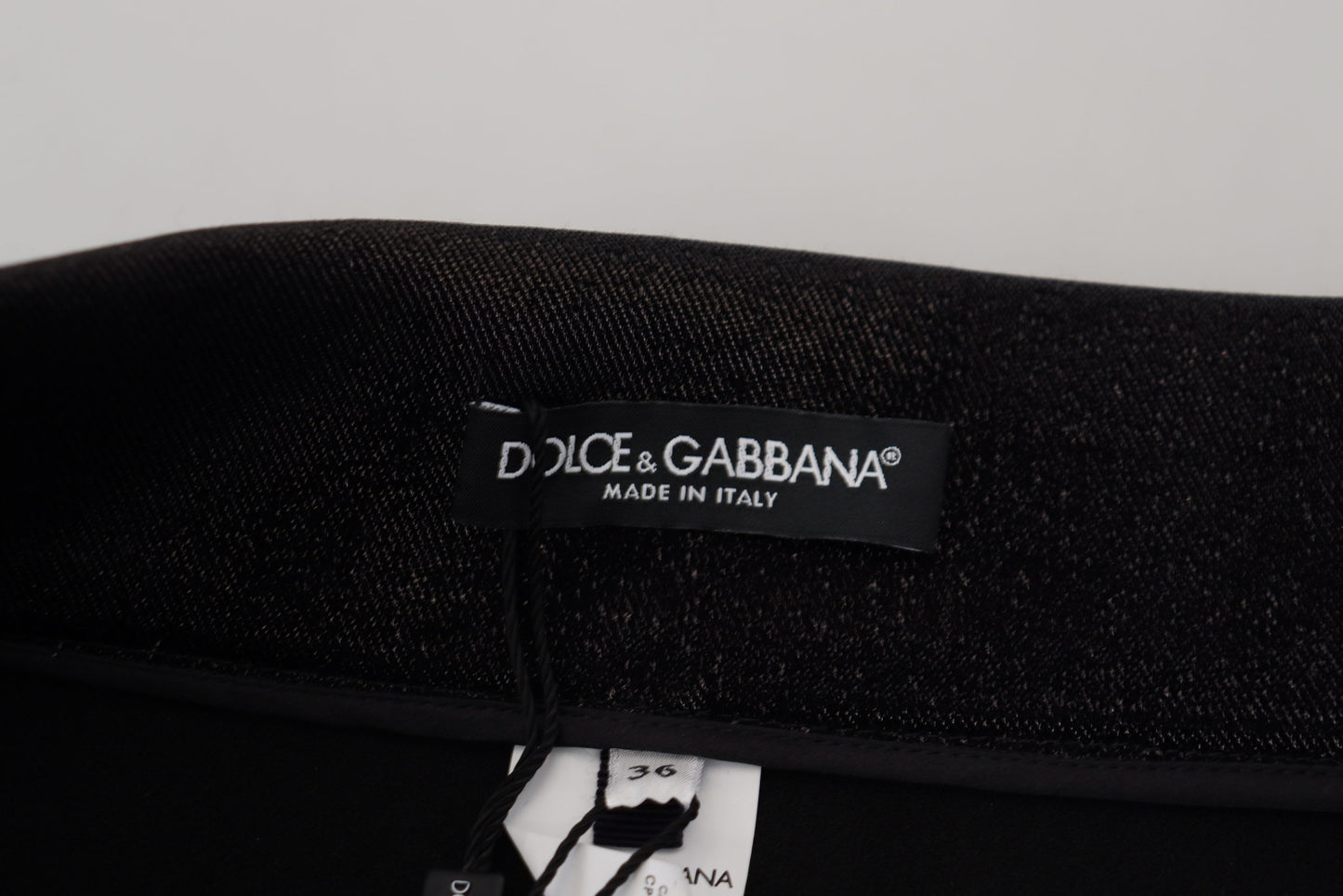 Jean skinny en coton délavé noir Dolce &amp; Gabbana