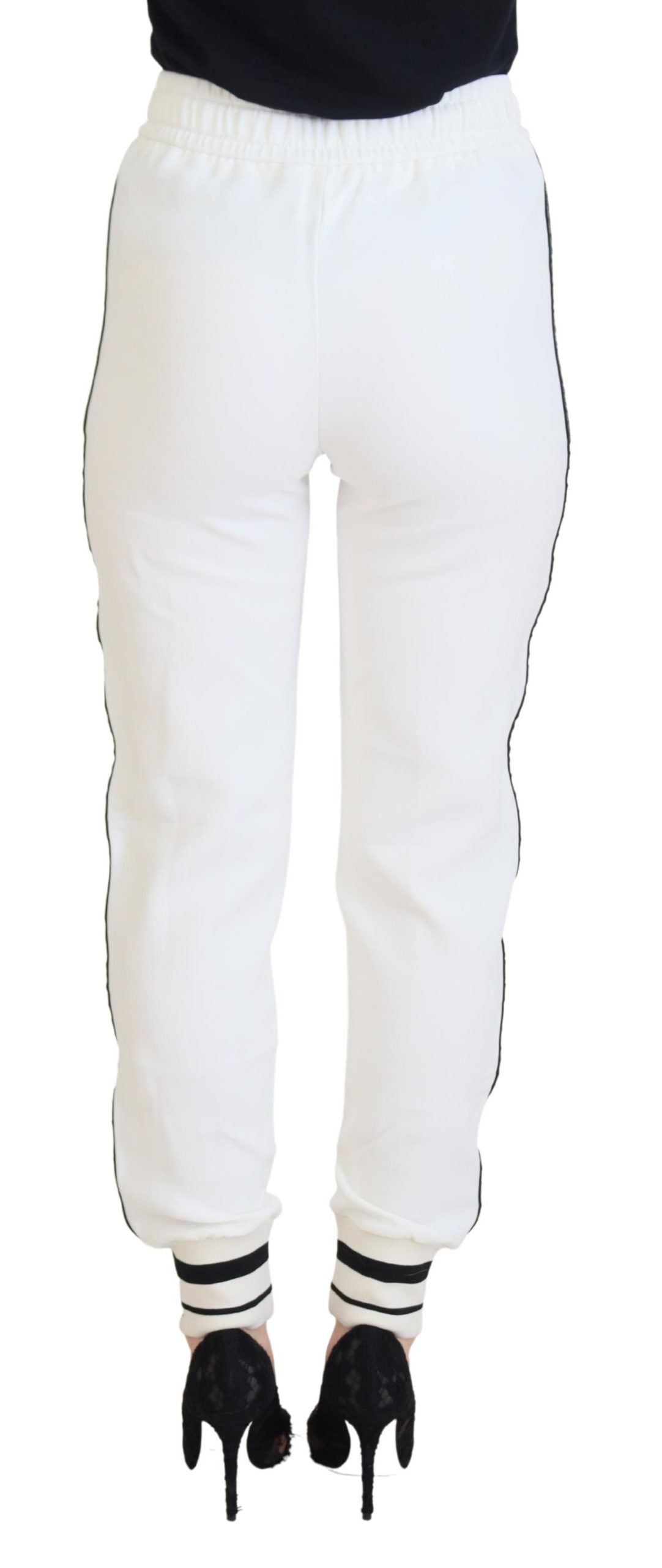 Pantalon de survêtement Dolce &amp; Gabbana blanc avec logo DG