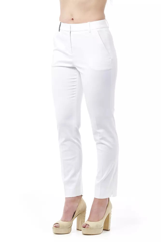 Pantalon cigarette taille haute chic Peserico