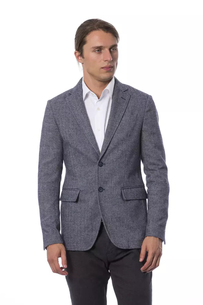 Verri Blue Polyester Blazer