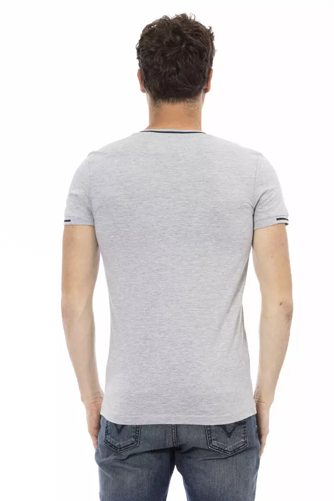 Trussardi Action Gray Cotton Men's T-Shirt