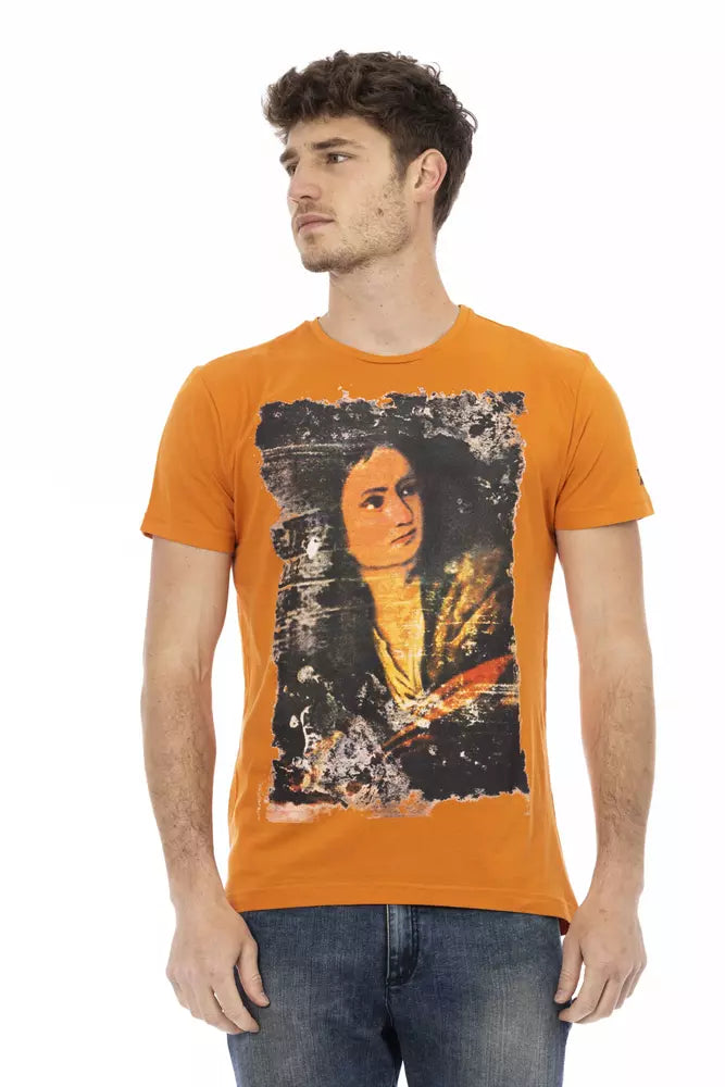 Trussardi Action Orange Cotton Men's T-Shirt