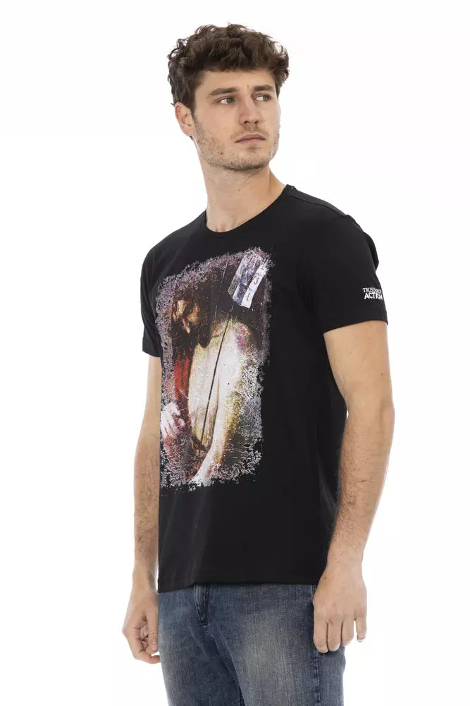 Trussardi Action Black Cotton Men's T-Shirt