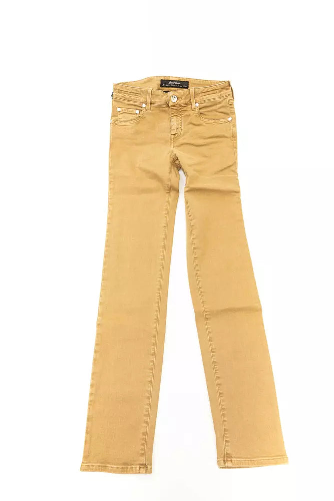 Jean femme en coton beige Jacob Cohen