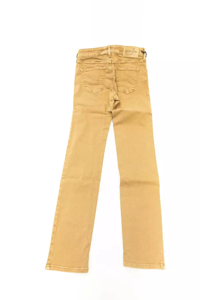 Jean femme en coton beige Jacob Cohen