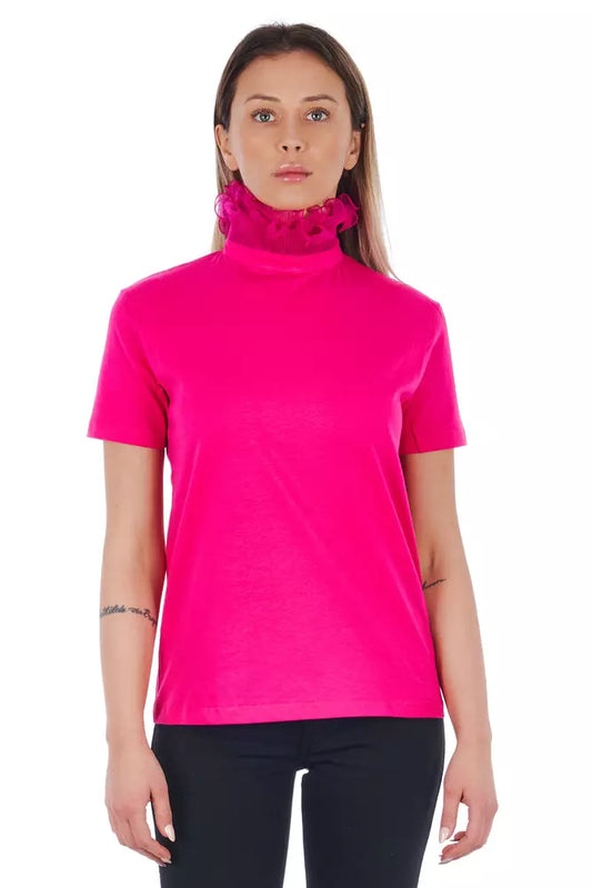 Frankie Morello Mehrfarbiges Baumwoll-T-Shirt für Damen
