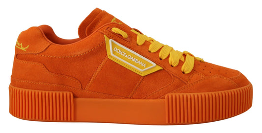Baskets PJ Tucker en cuir orange Dolce &amp; Gabbana
